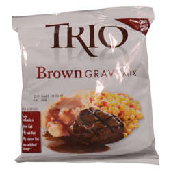 Picture of Trio Brown Gravy Mix  No Added MSG Trans Fat Free  13.37 Oz Bag  8/Case