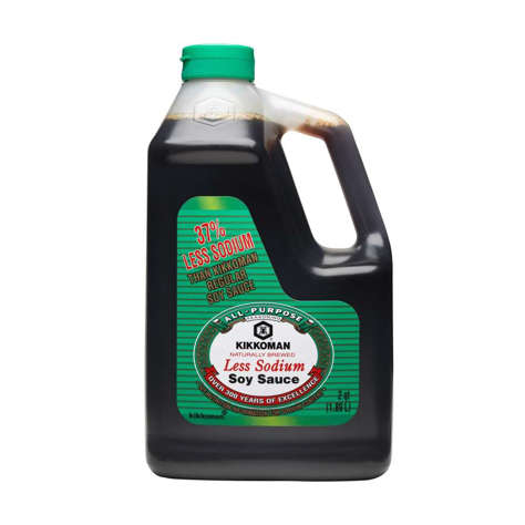 Picture of Kikkoman Less-Sodium Soy Sauce  0.5 Gal  6/Case