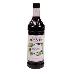 Picture of Monin Blackberry Beverage Syrup  Plastic  1 Fluid Ounce  1 Ltr  4/Case