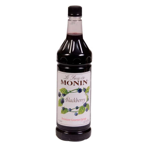 Picture of Monin Blackberry Beverage Syrup  Plastic  1 Fluid Ounce  1 Ltr  4/Case