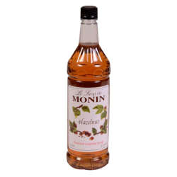 Picture of Monin Hazelnut Beverage Syrup  Plastic  1 Ltr  4/Case