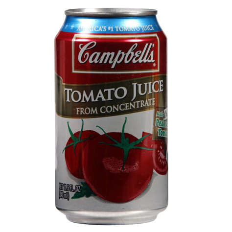Picture of Campbell's 100% Tomato Juice  Shelf-Stable  Single-Serve  Can  11.5 Fluid Ounce  6 Ct Package  4/Case