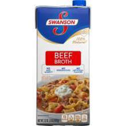 Picture of Swanson 100% Natural Beef Broth, 32 Fl Oz Carton