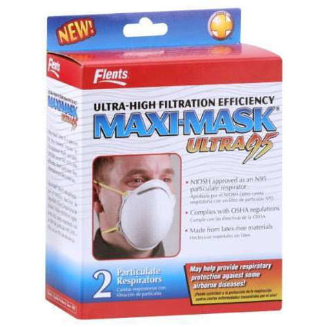 Picture of Flents Maxi-Mask Particulate Respirators, Ultra 95, 2 ct.