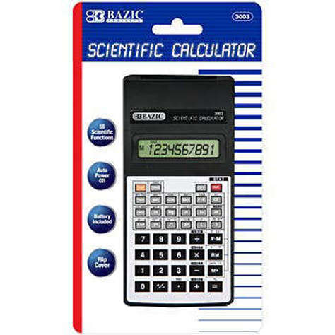Picture of BAZIC 56 Function Scientific Calculator with Flip Cover ( Pack of 1)