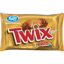 Picture of Twix Caramel Milk Chocolate Cookie Candy Bars, Fun Size, 10.83 Oz Package