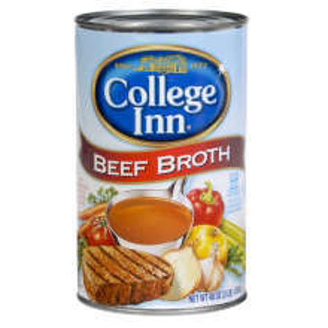 Picture of College Inn Beef Broth, Ready-to-Use, Shelf-Stable, 5 Can Sz Can