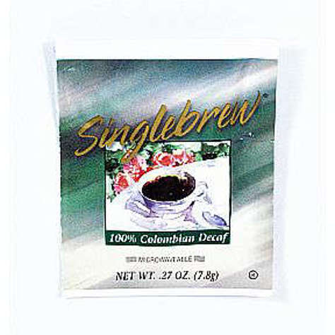 Picture of Singlebrew Decaf Colombian Microwaveable Coffee Singles (38 Units)