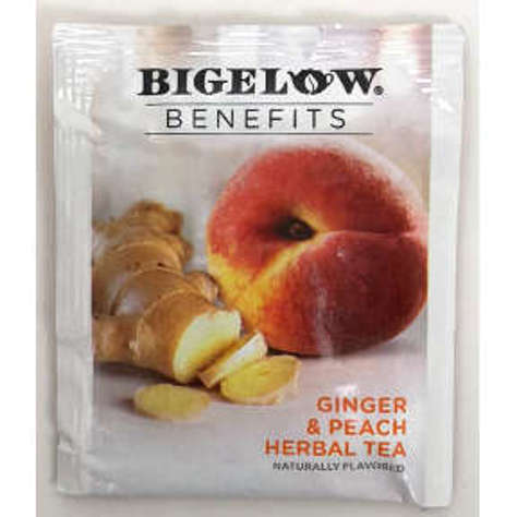 Picture of Bigelow Benefits CALM STOMACH - Ginger & Peach Herbal Tea (76 Units)