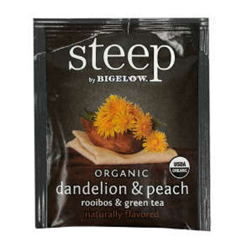 Picture of Steep by Bigelow Organic Dandelion & Peach Rooibos & Green Tea (64 Units)
