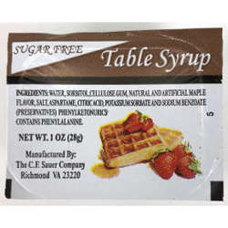 Picture of CF Sauer Sugar Free Table Syrup 1 oz Cup (45 Units)