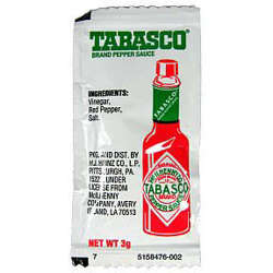 Picture of Tabasco Brand Pepper Sauce (packet) (108 Units)