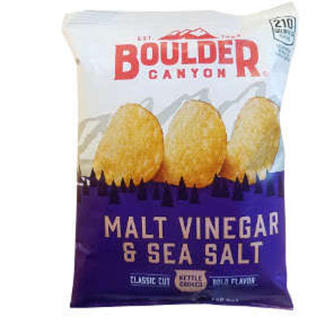 Picture of Boulder Canyon Potato Chips - Malt Vinegar & Sea Salt (18 Units)