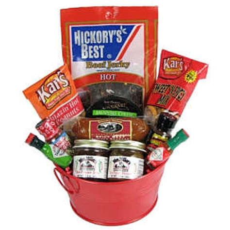 Picture of Packin' Heat Snacks and Sauces Gift Set (1 Units)