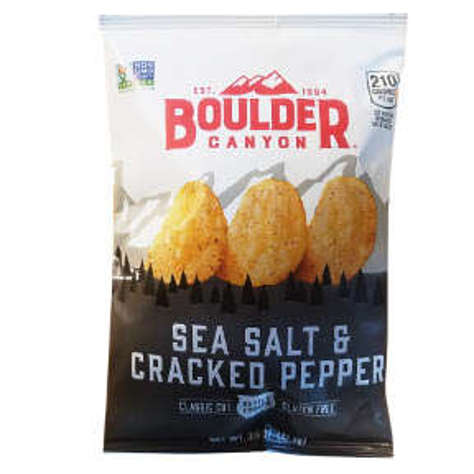 Picture of Boulder Canyon Potato Chips - Sea Salt and Cracked Pepper (14 Units)