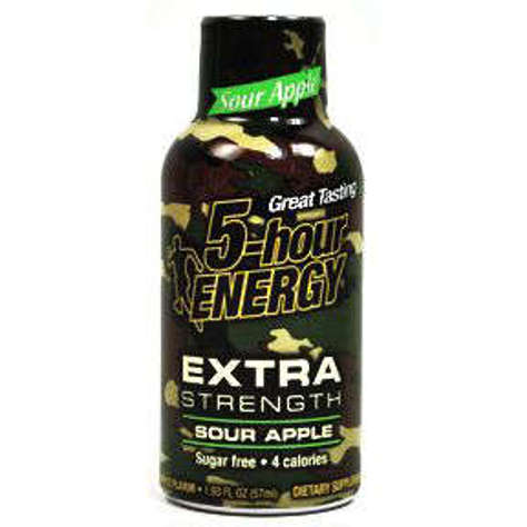 Picture of 5-hour Energy drink dietary supplement Extra Strength - Sour Apple (7 Units)