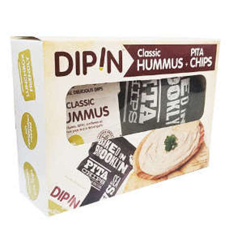 Picture of DipIn - Classic Hummus w/ Baked in Brooklyn Pita Chips (6 Units)