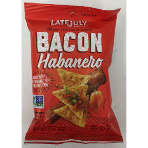 Picture of Late July Clasico Tortilla Chips Bacon Habanero (11 Units)