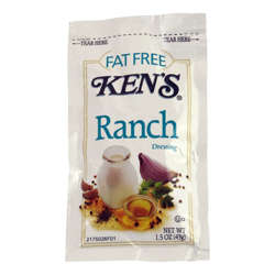 Picture of Ken's Foods Inc. Fat Free Ranch Dressing Packets 1.5 Oz Each 60/Case