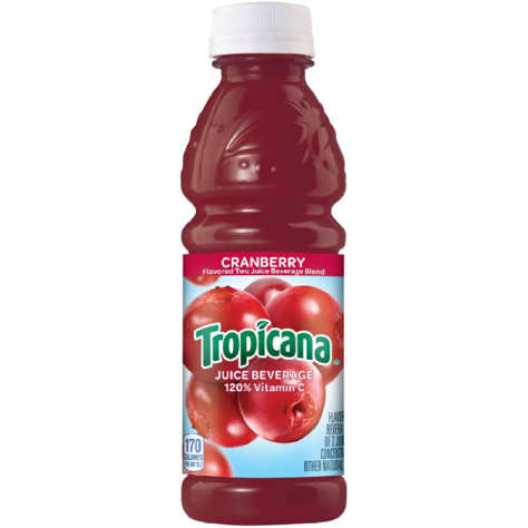 Picture of Tropicana Cranberry Juice Cocktail, Shelf-Stable, Single-Serve, 10 Fl Oz Each, 24/Case