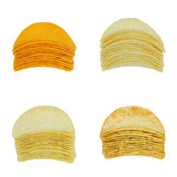 Picture of Pringles Assorted Potato Chips, Single-Serve, 1.41 Oz Can, 60/Case