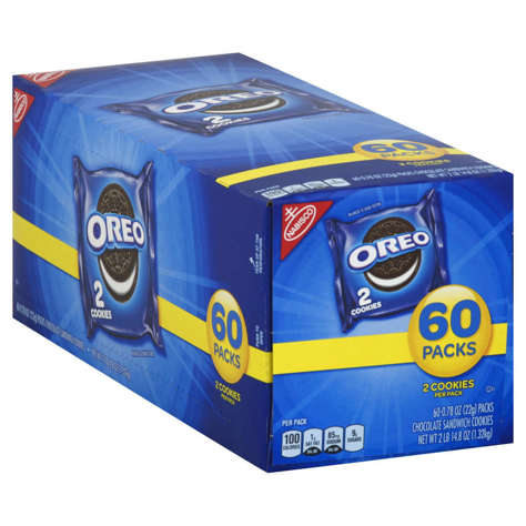 Picture of Nabisco Oreo Cookies, Shelf-Stable, Individually Wrapped, 2 Ct Package, 120/Case