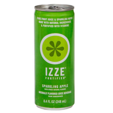 Picture of Izze Fortified Sparkling Apple Juice  Shelf-Stable  Single-Serve  Can  8.4 Fl Oz Can  24/Case