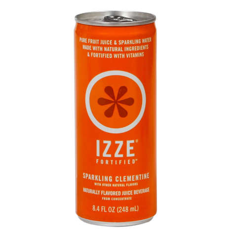 Picture of Izze Fortified Sparkling Clementine Juice  Shelf-Stable  Single-Serve  Can  8.4 Fl Oz Can  24/Case