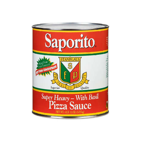 Picture of Saporito Pizza Sauce  with Basil  Ready-to-Use  #10  107 Oz Can  6/Case