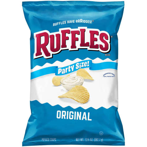 Picture of Ruffles Original Party Size Potato Chips, 1/Bag