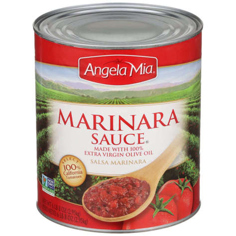 Picture of Angela Mia Marinara Sauce, with Olive Oil & Spices, Fully Prepared, #10, 102.3 Oz Can, 6/Case