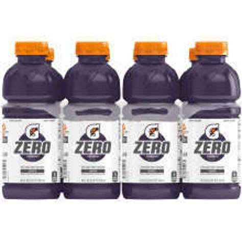 Picture of Gatorade Zero Calories Sugar Free Grape Sports Drink, 20 Fl Oz Bottle, 24/Case
