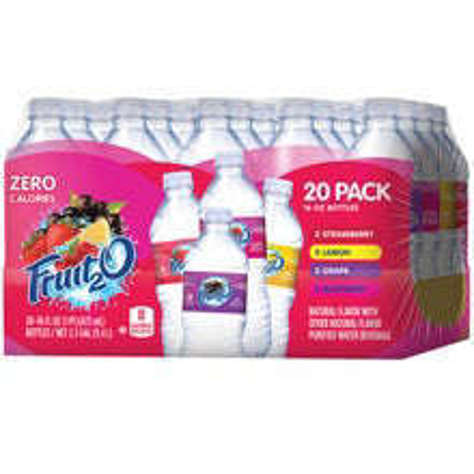 Picture of Fruit2O Variety Pack Fruit Flavored Water, 16 Fl Oz Bottle, 20/Case