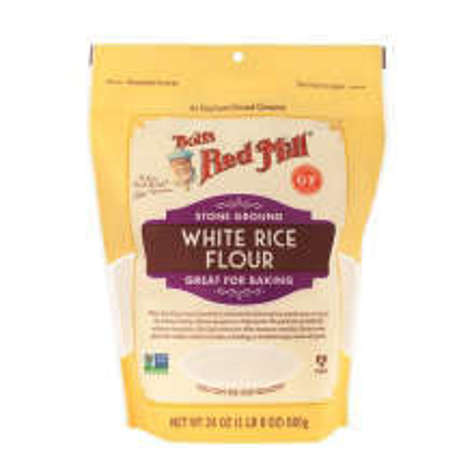 Picture of Bob's Red Mill Stone Ground Gluten-Free White Rice Flour, 24 Oz Bag