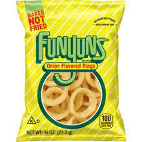 Picture of Funyuns Whole Grain Onion Flavor Rings  Single-Serve  0.75 Oz Bag  104/Case
