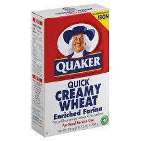 Picture of Quaker Creamy Farina Wheat Cereal  28 Oz Box