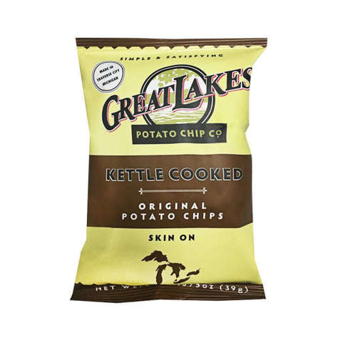 Picture of Great Lakes Potato Chip Co. Kettle Wisconsin Cheddar Potato Chips, Single-Serve, 1.38 Oz Bag, 40/Case