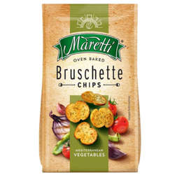 Picture of Maretti Mediterranean Vegetable Bruschette Chips, Baked, 5 Oz Bag, 12/Case