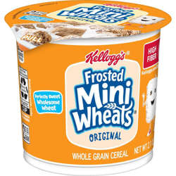 Picture of Kellogg's Frosted Mini Wheats Cereal, Cup, 2.1 Oz Each, 60/Case