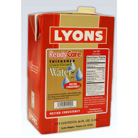 Picture of ReadyCare Lemon Water Nectar Thickened Beverage  46 Fl Oz Each  6/Case