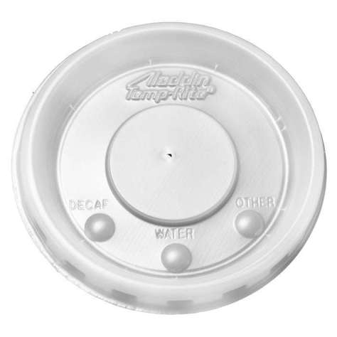 Picture of Aladdin Plastic Lids  Translucent  Polystyrene  for 8 Ounce Mugs  1 Ea  2000/Case