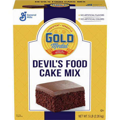 Picture of Gold Medal Devil's Food Cake Mix  No Trans Fat  5 Lb Box  6/Case