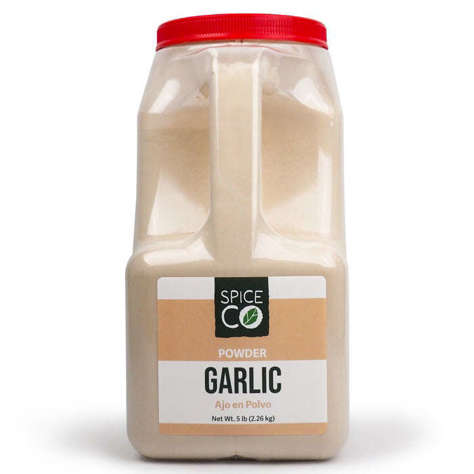 Picture of SpiceCo Powdered Garlic Spice, 5 Lb Jug, 4/Case