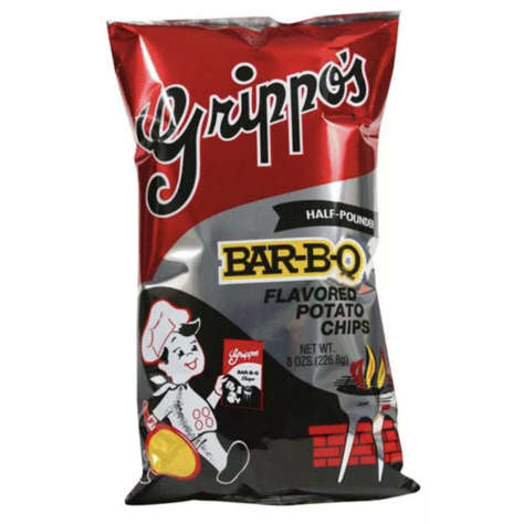 Picture of Grippo's BBQ Potato Chips, 8 Oz Package, 1/Case