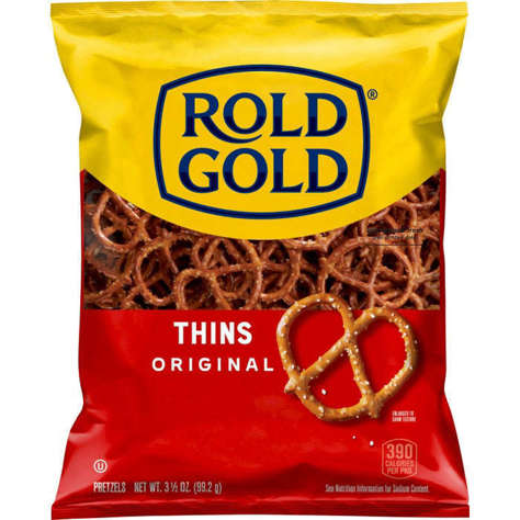 Picture of Rold Gold Thins Pretzels, XVL Size, 3.5 Oz Each, 20/Case