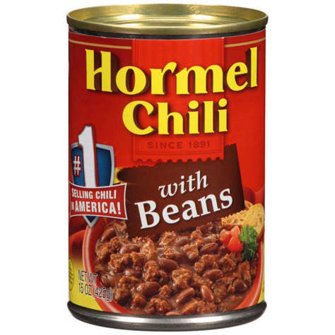 Picture of Hormel With Beans Chili, 15 Oz Can, 12/Case