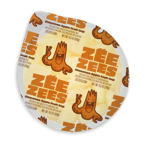 Picture of Zee Zees Diced Cinnamon Apples, Cup, Shelf-Stable, 4.5 Oz Each, 72/Case