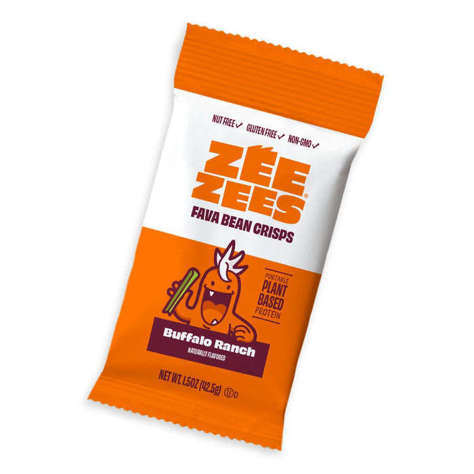 Picture of Zee Zees Roasted Buffalo Ranch Fava Bean Crisp Snacks, 1.5 Oz Bag, 175/Case
