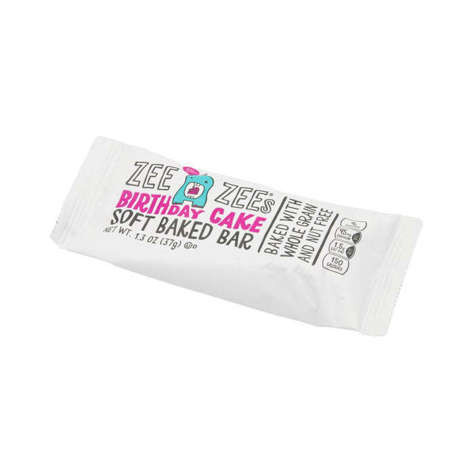 Picture of Zee Zees Soft Baked Birthday Cake Bars, Individually Wrapped, 1.3 Oz Each, 175/Case