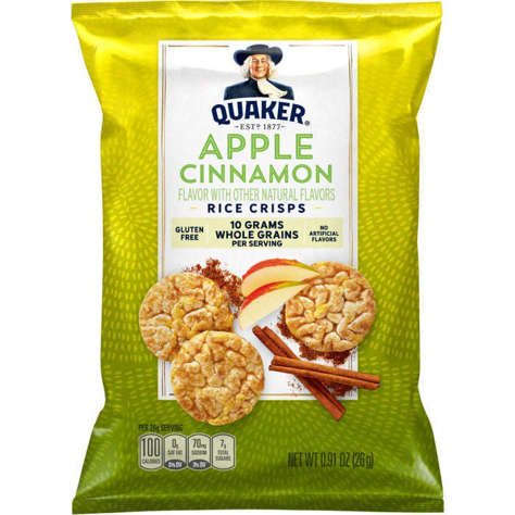 Picture of Quaker Apple & Cinnamon Rice Crisp, 0.9 Oz Package, 60/Case